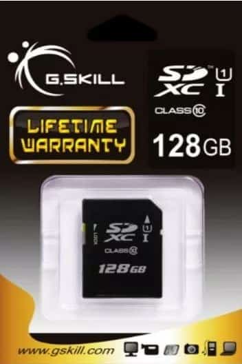G.SKILL SDXC 128GB UHS-I FF-SDXC128GN-U1
