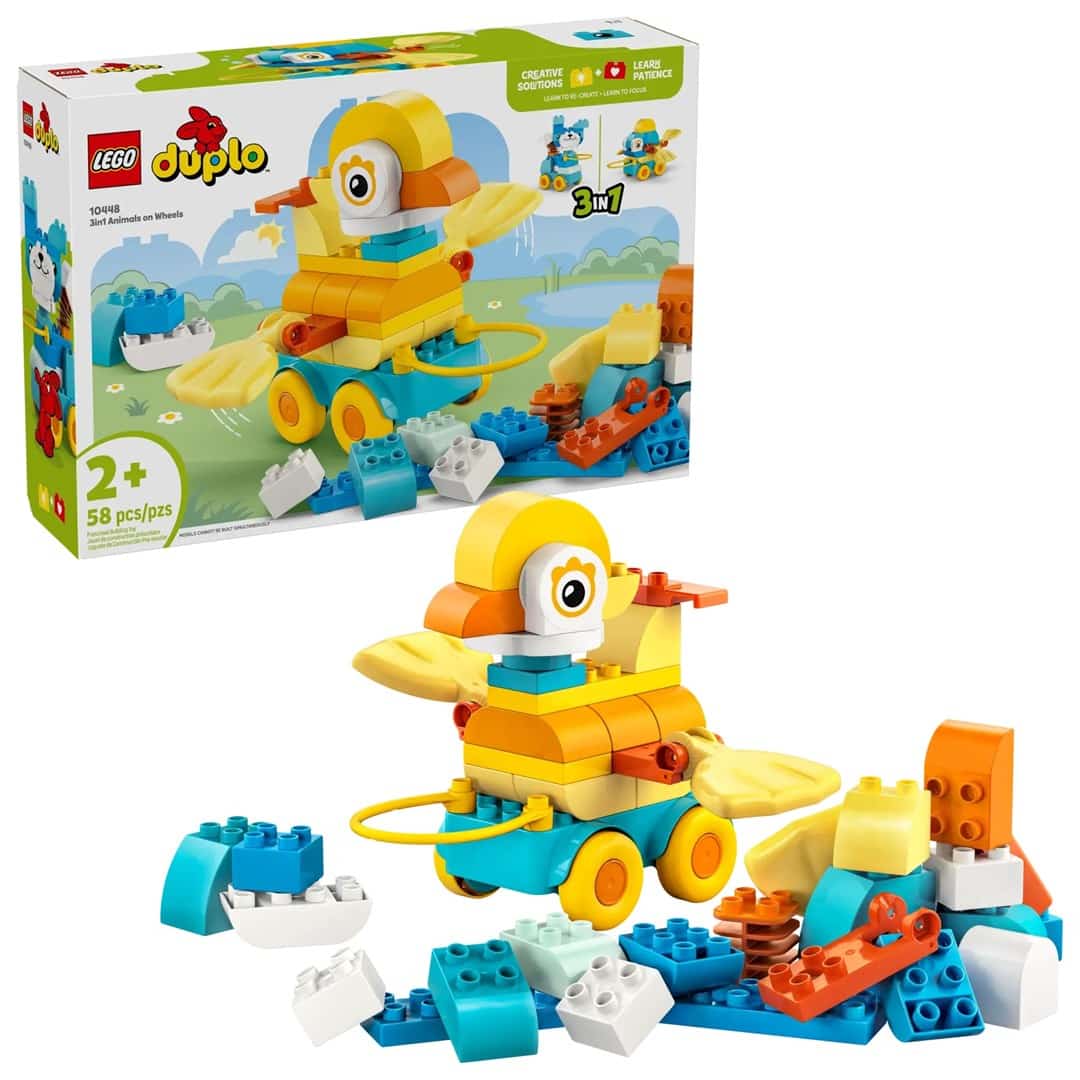 LEGO Duplo 10448 - Zestaw 3w1: Zwierzątka na kółkach