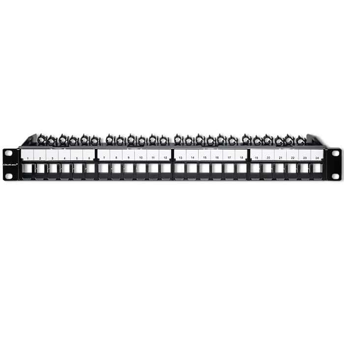 QOLTEC PATCH PANEL 19" 24 PORTY 1U CZARNY
