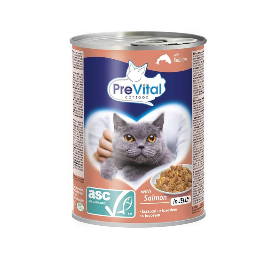 PREVITAL - Z łososiem ASC w galaretce - 0.415g