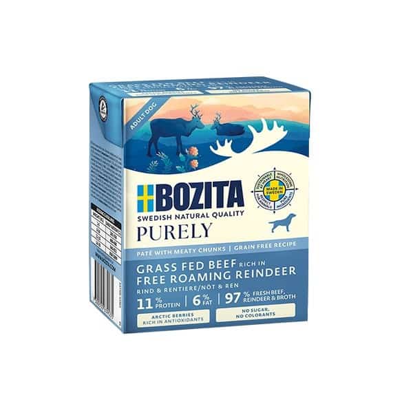 BOZITA Purely wołowina z reniferem 370g