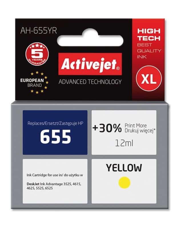 Activejet AH-655YR Tusz 12 ml ´Ziółty´