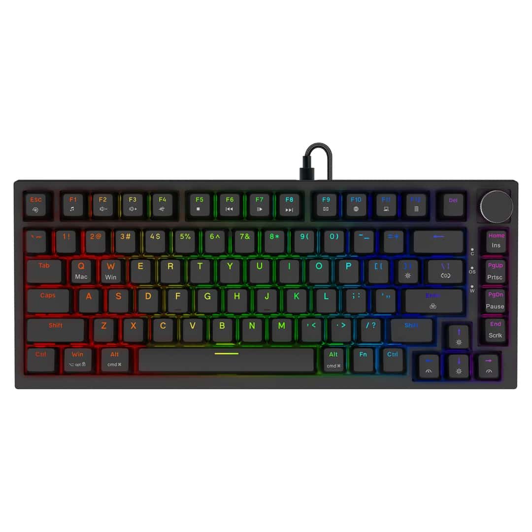 SAVIO KLAWIATURA ASTRAL BLACK OUTEMU WHITE JADE RGB
