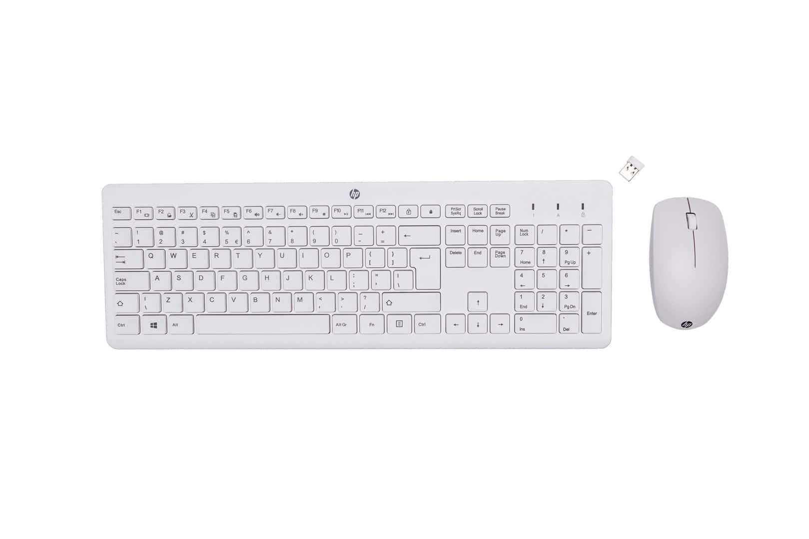 Zestaw klawiatura + mysz HP 230 Wireless biały