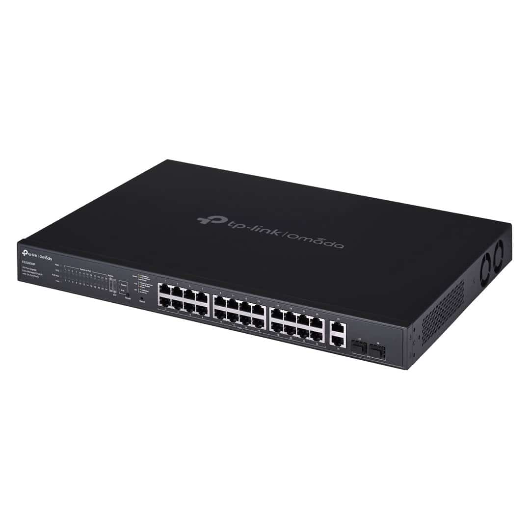 Switch TP-LINK ES228GMP - Czarny Metalowy