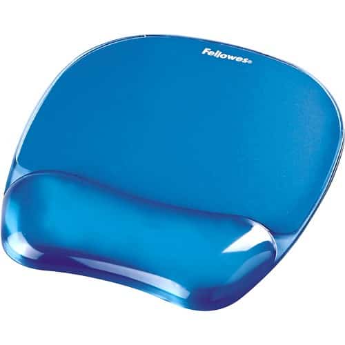 Fellowes CRYSTAL Podkładka Pod Mysz i Nadgarstek Niebieska