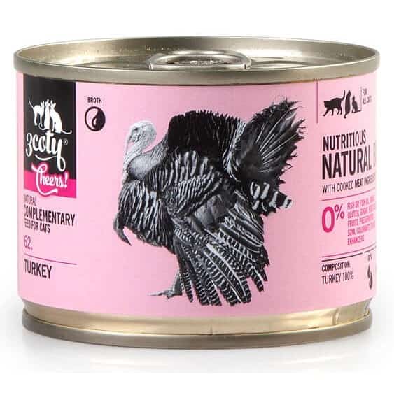3Coty TURKEY Cheers! 160g Mokra Karma Kocurek