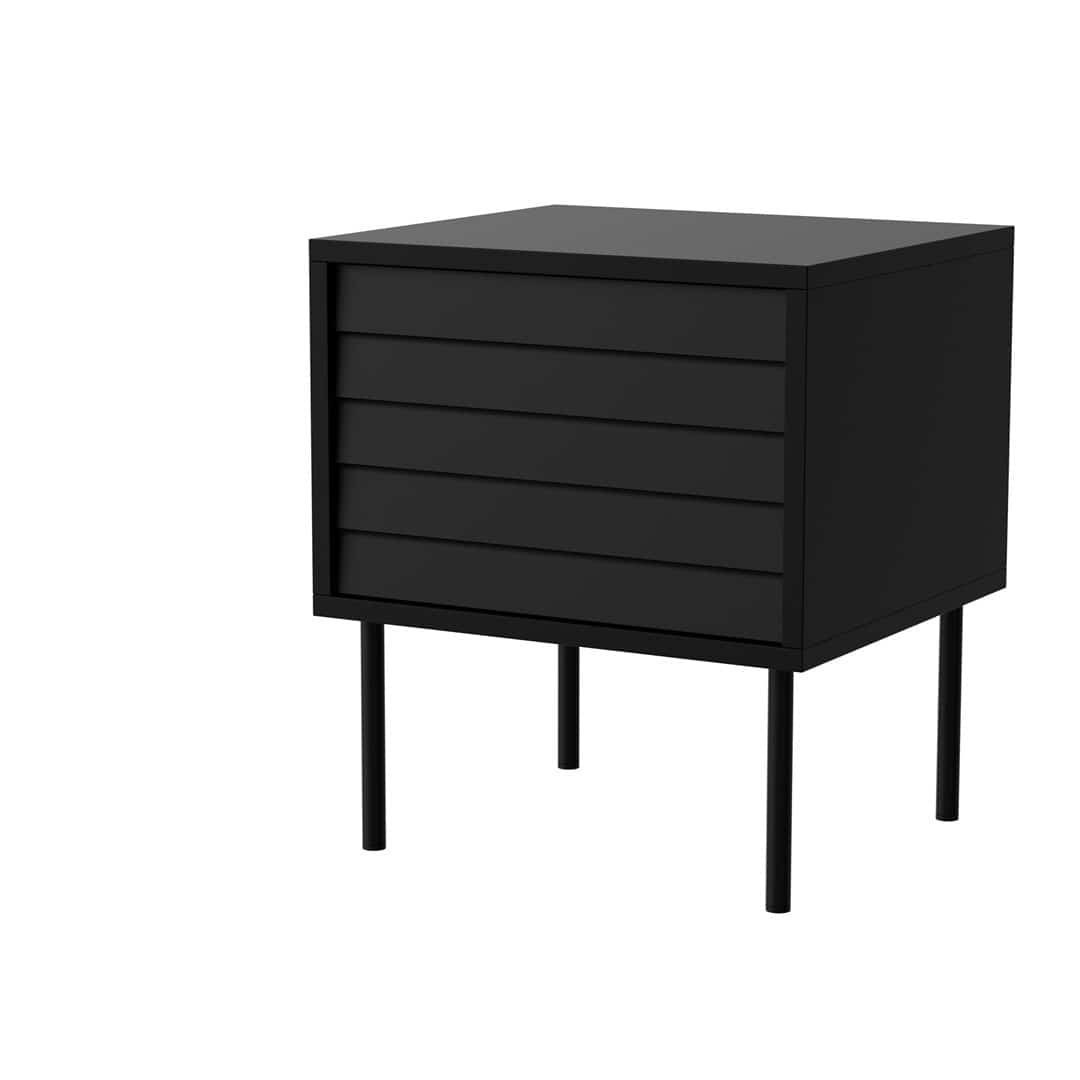 Szafka nocna CORTINA 45x40x51, czarna, 2 szt.