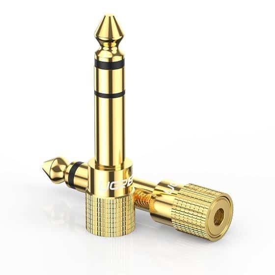 Ugreen adapter 3,5mm na 6,3mm (złoty)