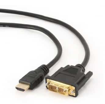 Kabel GEMBIRD CC-HDMI-DVI-6, 1,8m, Czarny