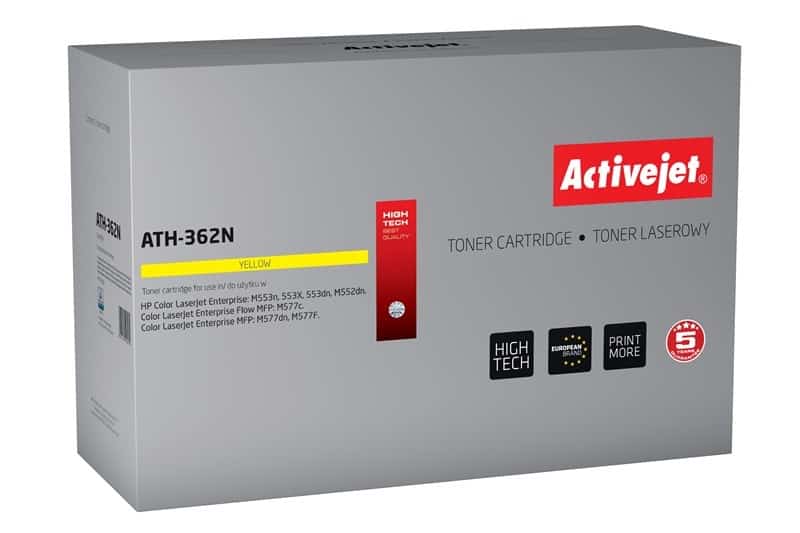 Activejet ATH-362N Toner Zamiennik HP 508A 5000 stron Żłoty