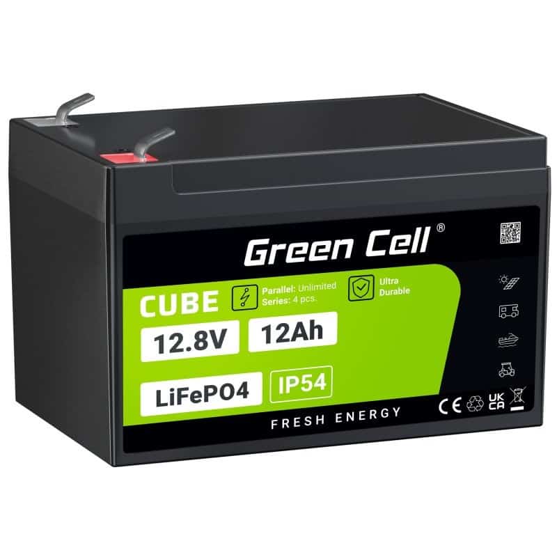 GREEN CELL AKUMULATOR LIFEPO4 12Ah 12.8V