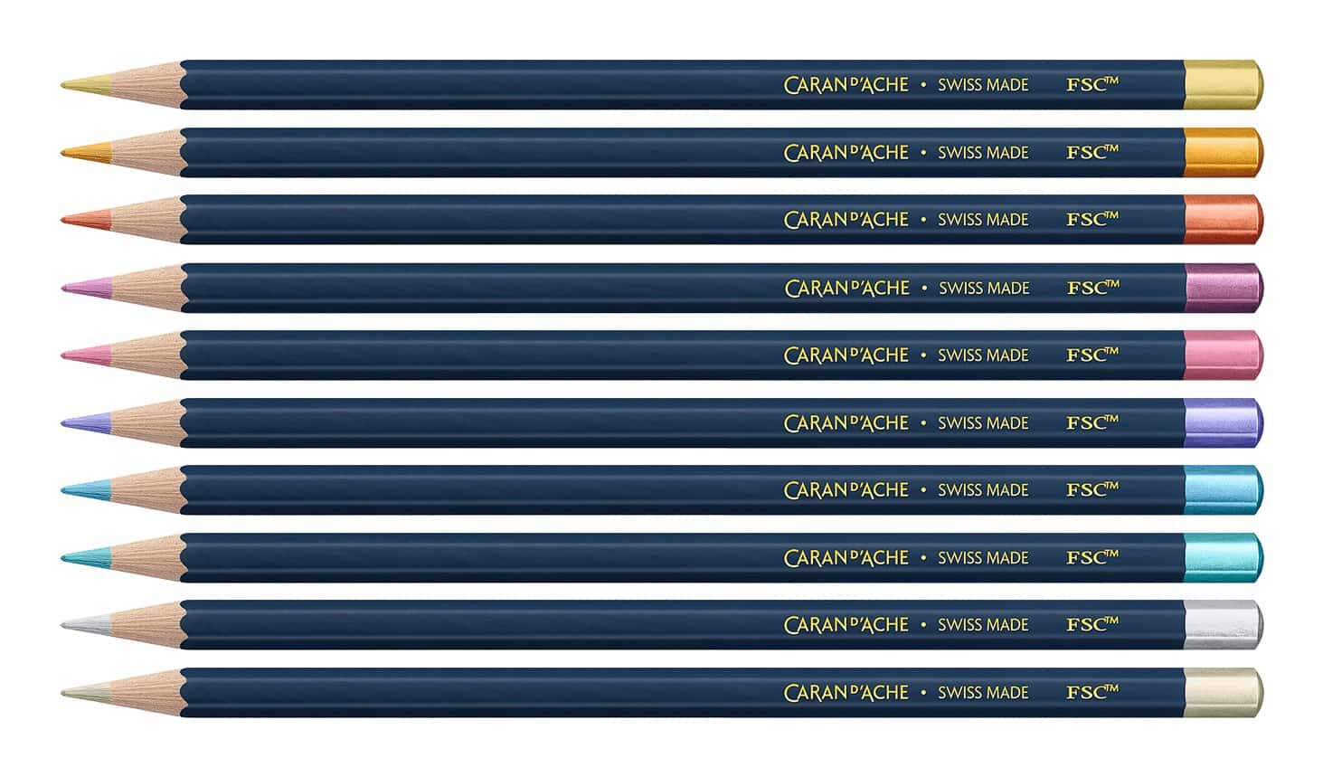 CARAN D'ACHE Kredki Cosmic Blue, 10 szt.
