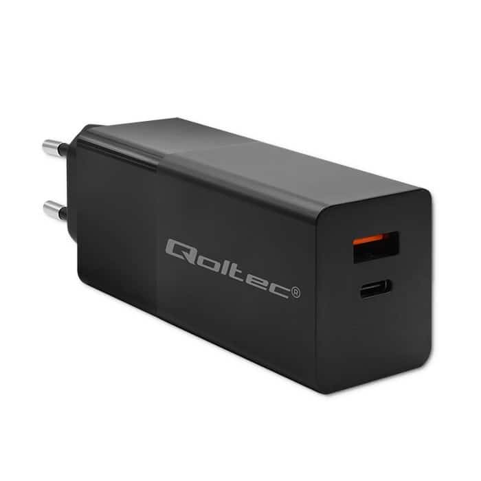 QOLTEC GAN POWER PRO | 100W | 5-20V | 1.5-5A | Czarna