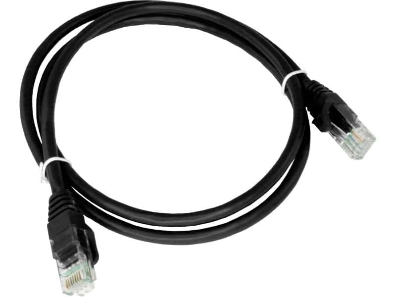 Alantec-Patch-cord U/UTP kat.5e PVC 0.25m czarny