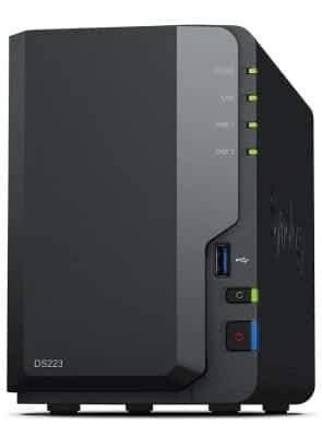 NAS Synology DS223; Tower; 2x HDD/SSD; Realtek RTD1619B