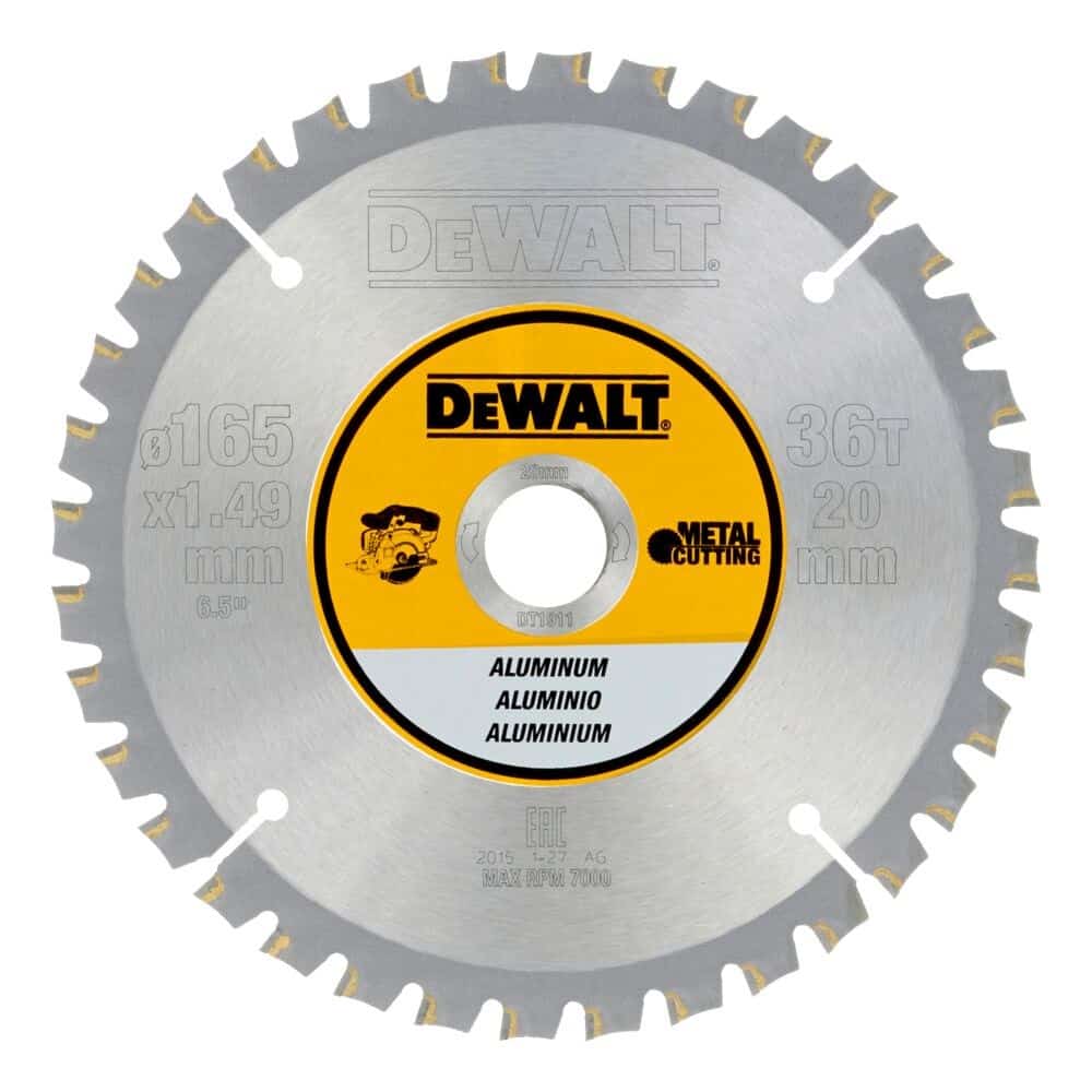 Tarcza pilarska 165x20 DT1911 DEWALT