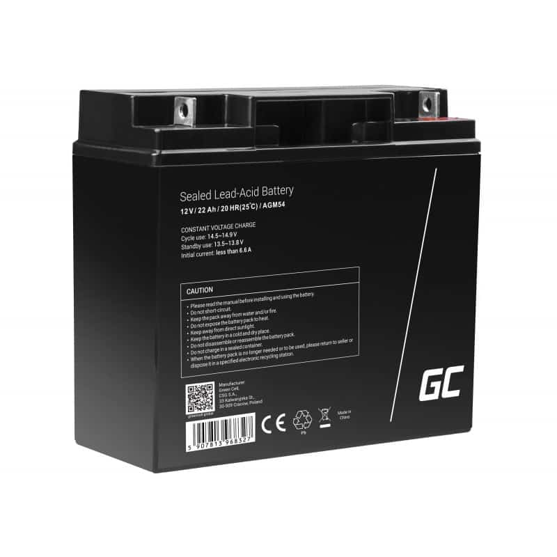 GREEN CELL AGM54 12V 22AH Akumulator Żelowy AGM