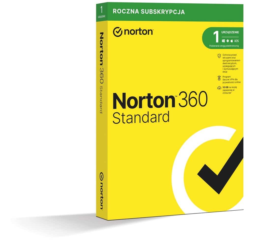 Norton 360 Standard 1D/12M BOX - Nośnik fizyczny