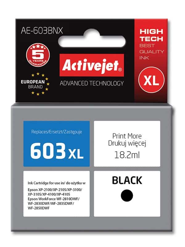 Activejet AE-603BNX Tusz - Zamiennik Epson 603XL