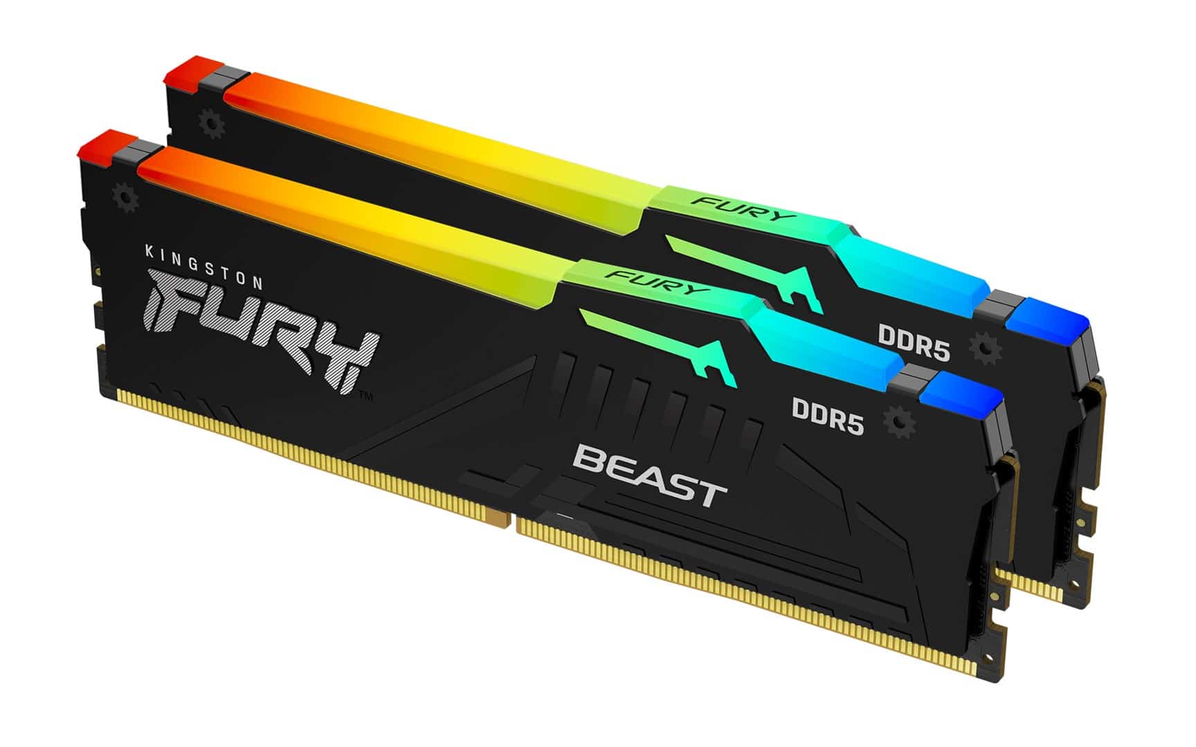 Pamięć RAM Kingston FURY Beast DDR5 5600 MHz CL40 16GB Czarna z RGB