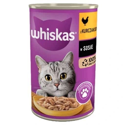 WHISKAS Kurczak w sosie - 400g mokra karma