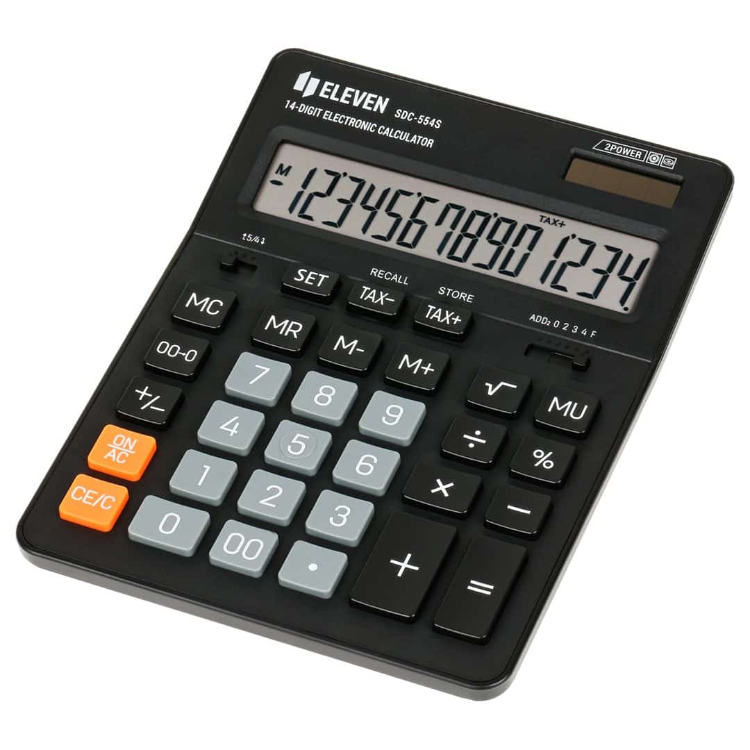 Eleven Kalkulator Biurowy SDC-554S Czarny