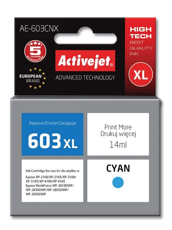 Activejet AE-603CNX Tusz 14ml Niebieski dla Epson