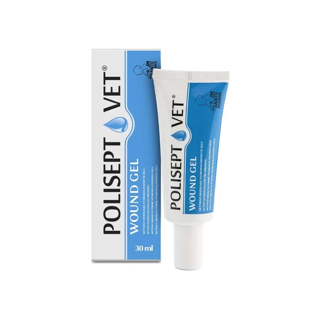 JM SANTE POLISEPT VET GEL 30ml Opatrunek źnielowy