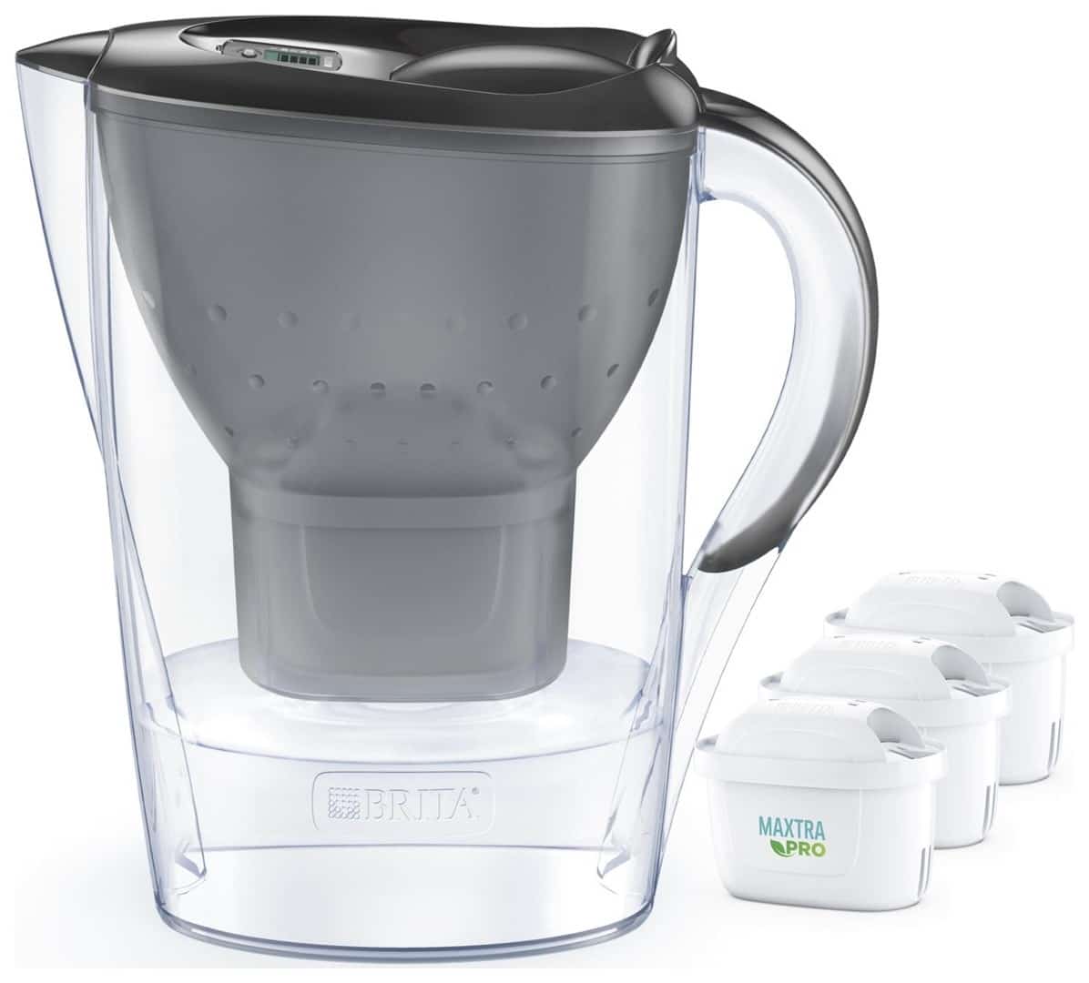 Dzbanek filtrujący Brita Marella+3 Maxtra Pro PP (grafitowy, 2,4l)