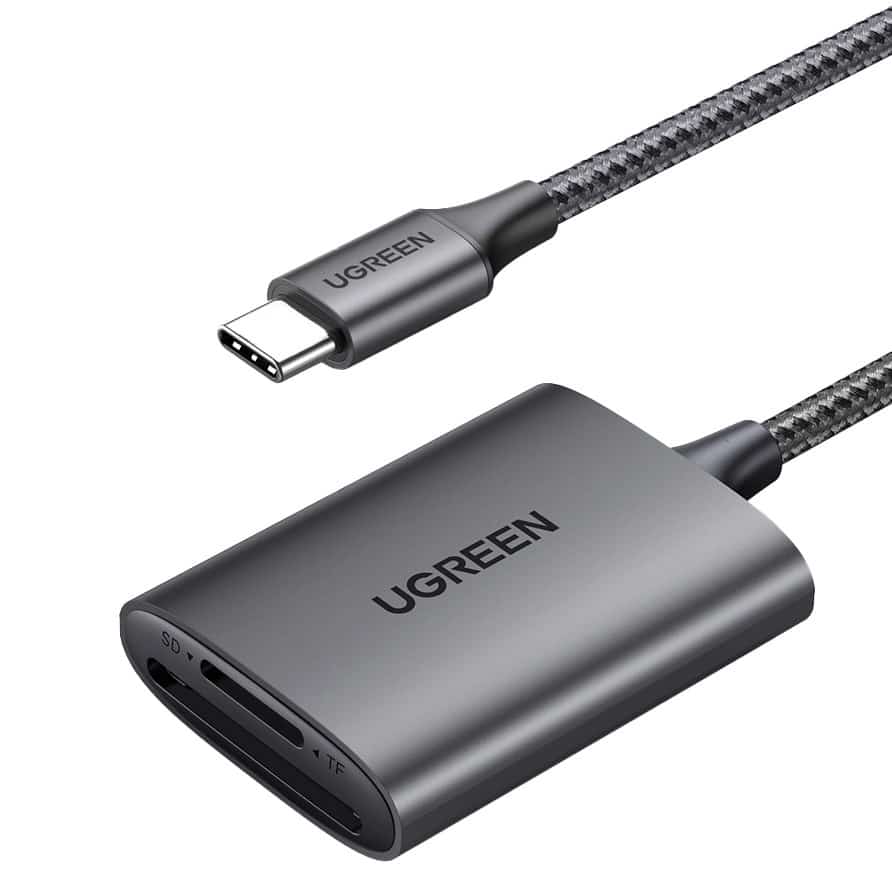 Ugreen Czytnik kart SD/TF CM401 USB C 5Gb/s - szary