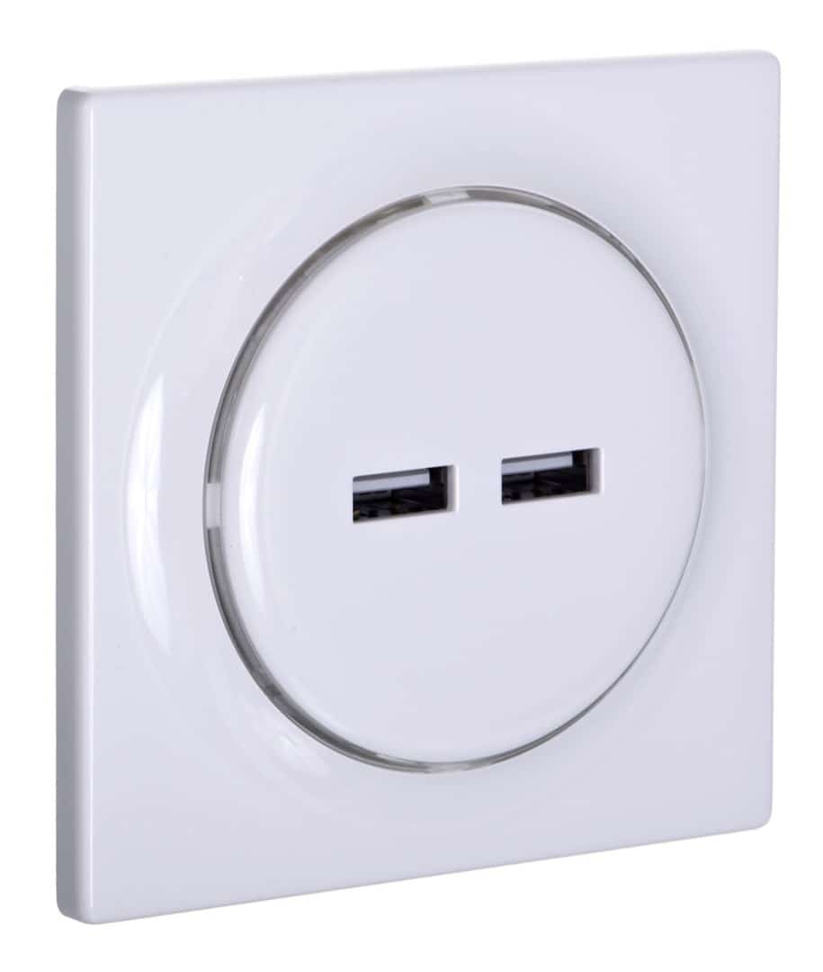 Inteligentne gniazdko USB FIBARO Walli N Outlet, białe
