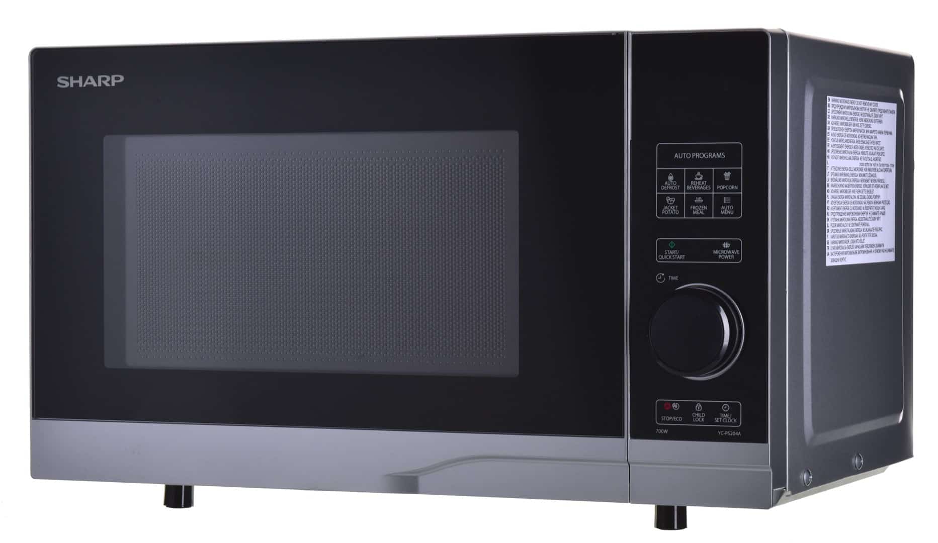 Kuchenka mikrofalowa SHARP YC-PS204AE-S srebrna 700W