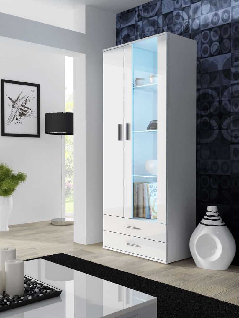Witryna SOHO S6 2D2S biały/biały połysk