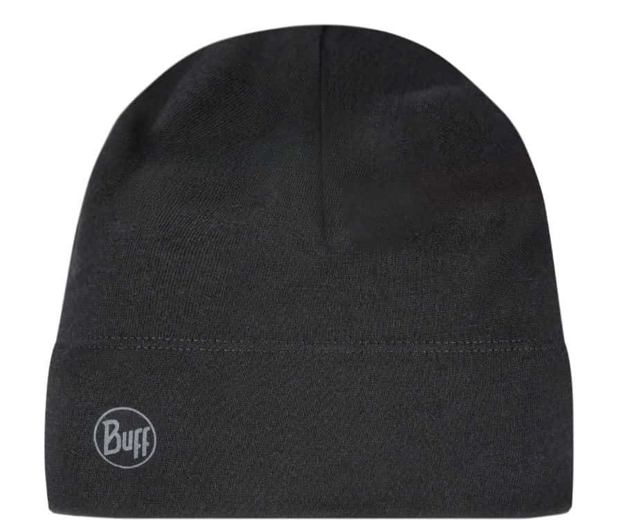 Czapka wełniana Buff Merino Midweight, solid black