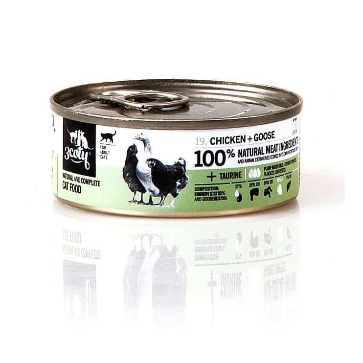 3Coty CHICKEN + GOOSE for Adult Cats 80g