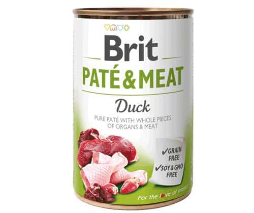 BRIT PATÉ & MEAT z kaczką - 400 g puszka