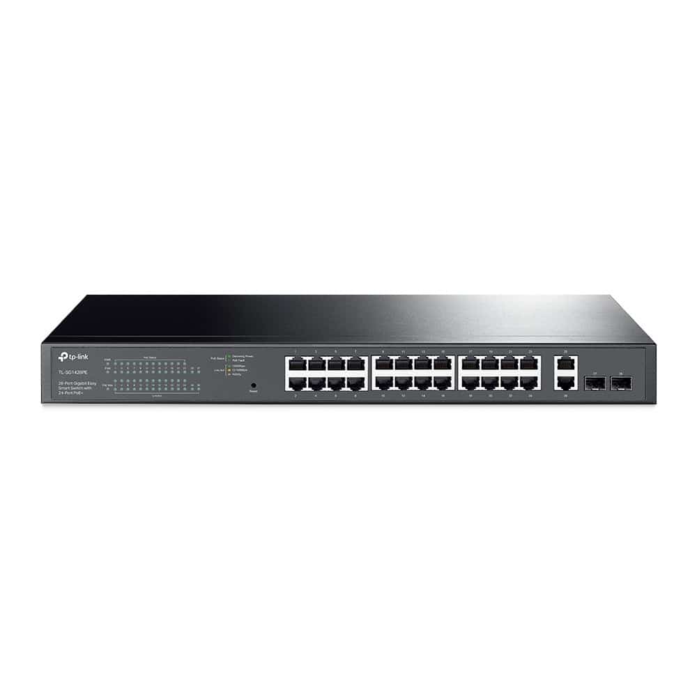 Switch TP-LINK TL-SG1428PE 1U Czarny