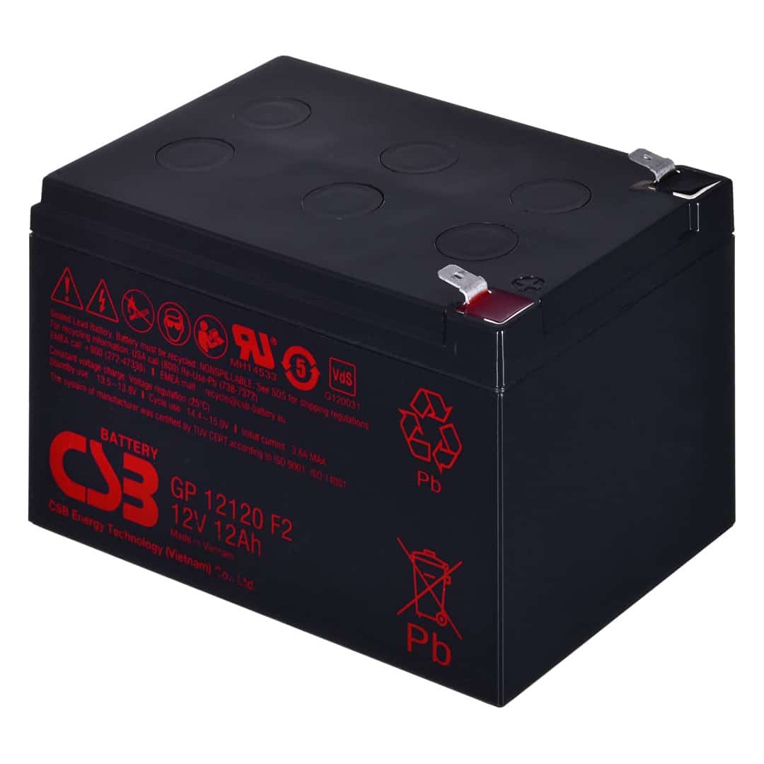 Akumulator CSB GP12120F2 12V 12Ah Czarny