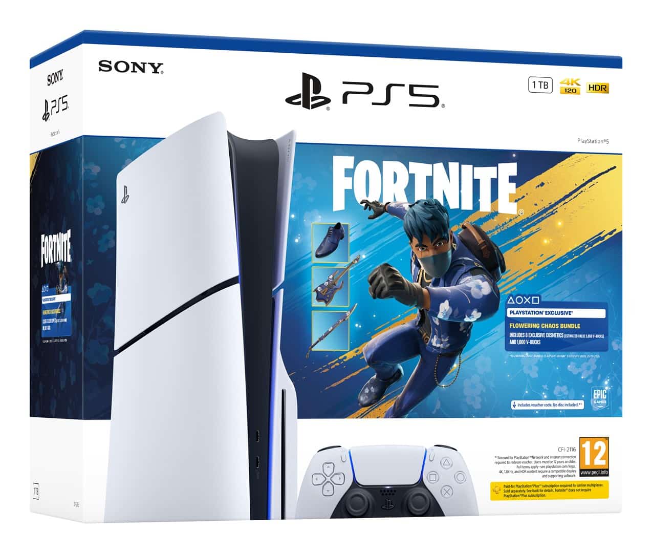 PlayStation 5 Slim + Fortnite Rozkwitlący Chaos