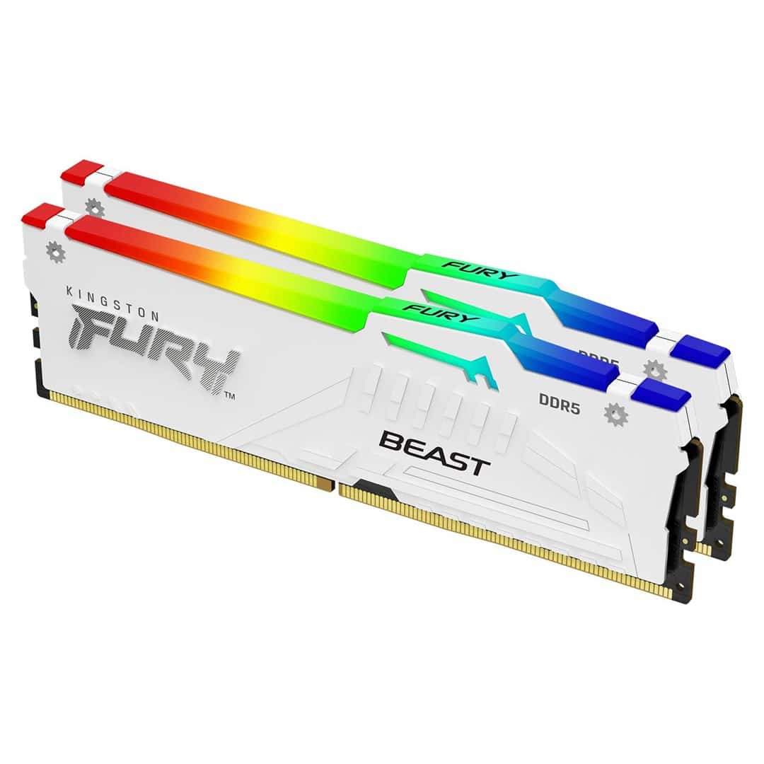 Pamięć DIMM Kingston FURY Beast DDR5 5600 MHz CL36 16GB Biały RGB