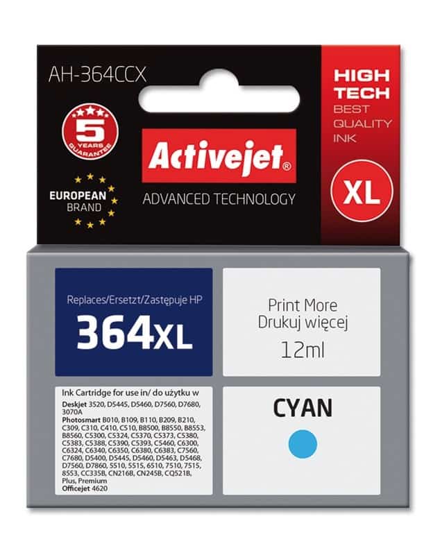 Activejet AH-364CCX Tusz 12ml Niebieski Do HP DeskJet