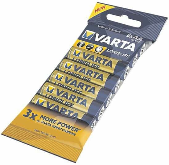 Zestaw baterii alkaliczne VARTA Longlife (x 8)