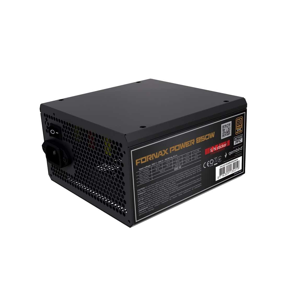GEMBIRD ZASILACZ FORNAX POWER 80+ BRONZE 850W