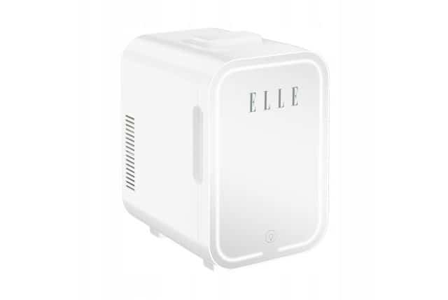 Mini lodówka ELLE 8L biała z lusterkiem LED
