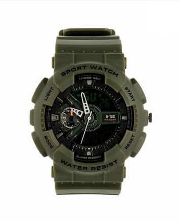 Zegarek sportowy M-TAC Oliwkowy - 12/24h