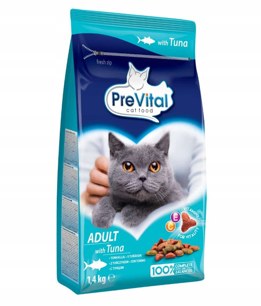 PREVITAL tuńczyk karma sucha 1,4kg dla kotów