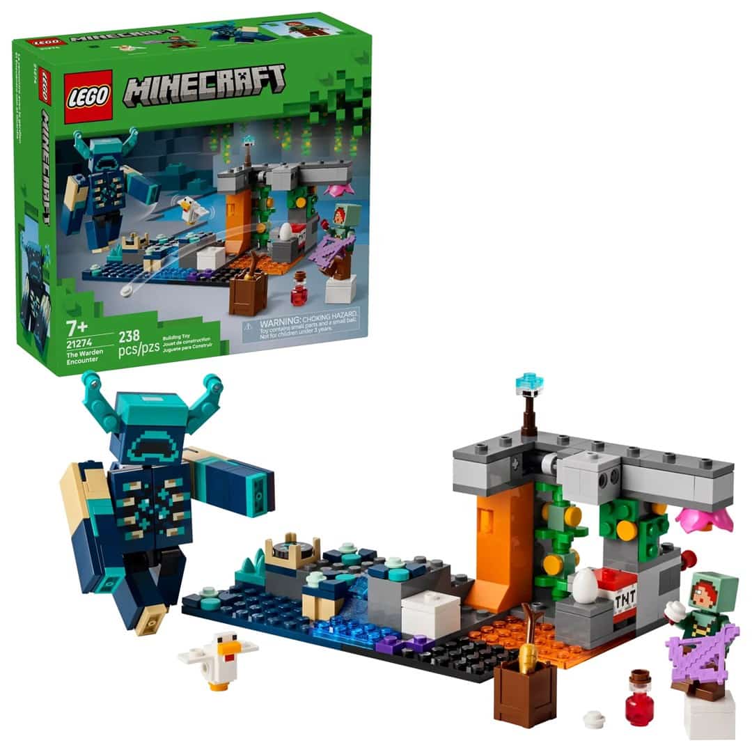 LEGO Minecraft 21274 - Zestaw Spotkanie ze Strażnikiem