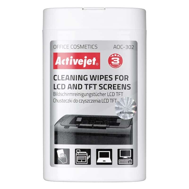 Activejet AOC-302 Chusteczki do LCD (100 szt.)