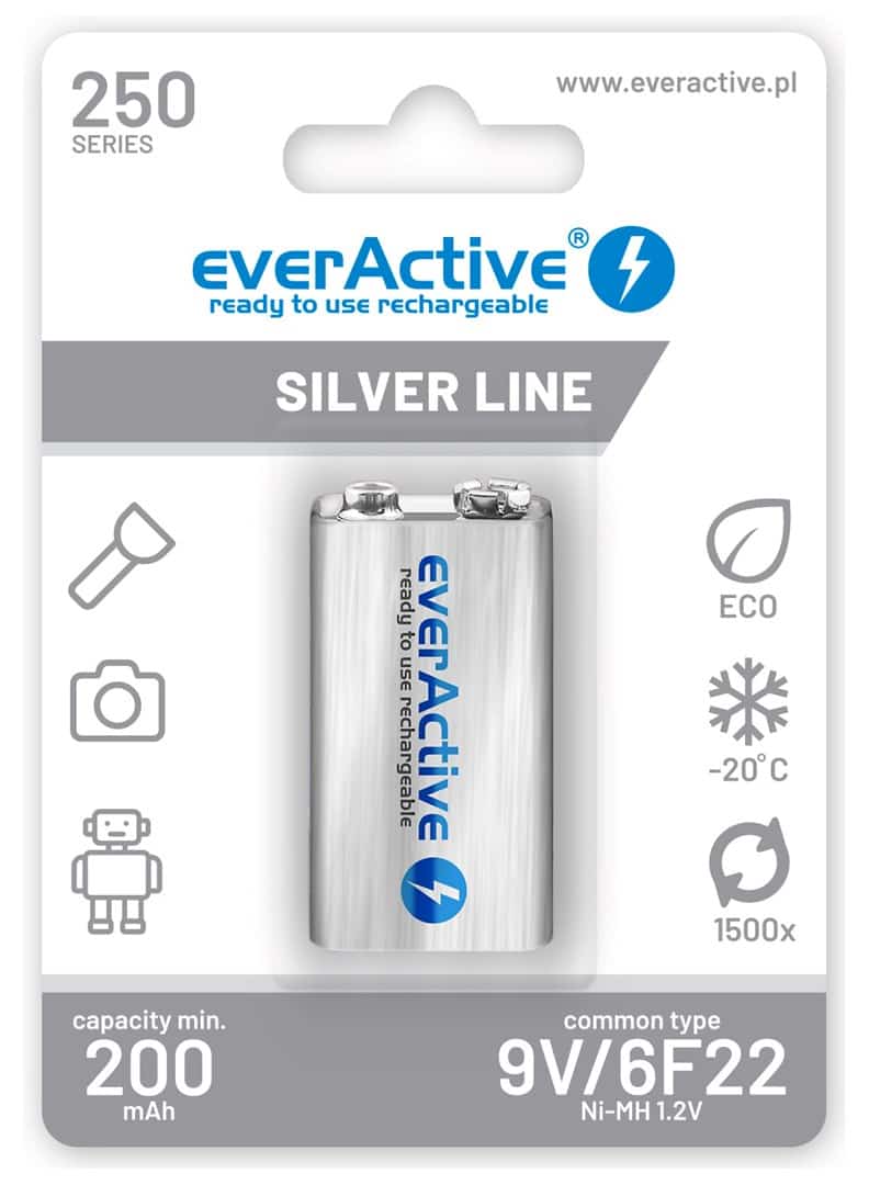 Zestaw akumulatorków everActive EVHRL22-250 250 mAh